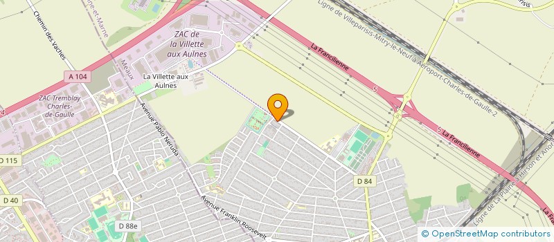 localisation de l'entreprise MONSIEUR ALAIN CHAU  MITRY-MORY