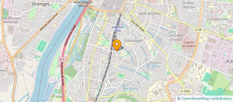 localisation de l'entreprise MONSIEUR ALAIN CHAUDOREILLE  VALENCE