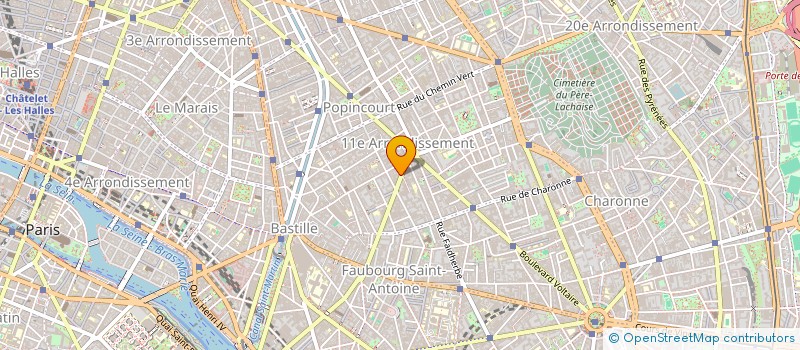 localisation de l'entreprise MONSIEUR ALAIN CHAUFOUR  PARIS