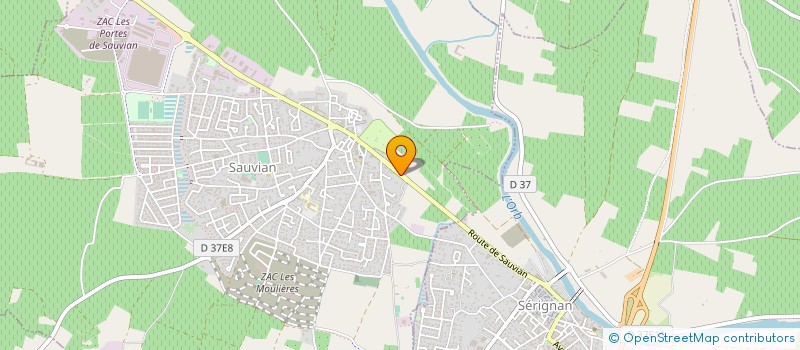 localisation de l'entreprise MONSIEUR ALAIN CHAUPRE  SAUVIAN