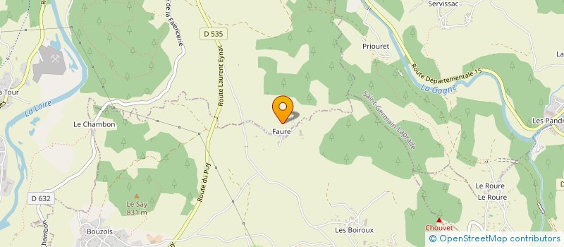 localisation de l'entreprise MONSIEUR ALAIN CHAUTARD  COUBON