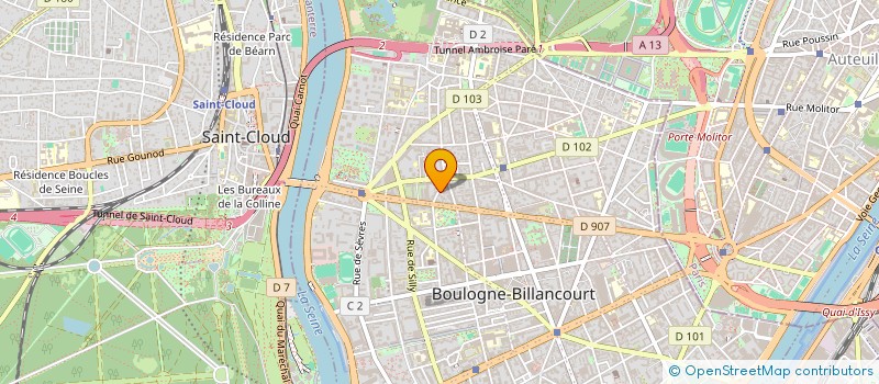 localisation de l'entreprise MONSIEUR ALAIN CHAUVEAU à BOULOGNE-BILLANCOURT