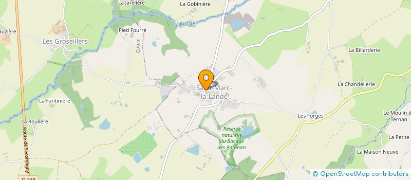 localisation de l'entreprise MONSIEUR ALAIN CHAUVEAU  SAINT-MARC-LA-LANDE