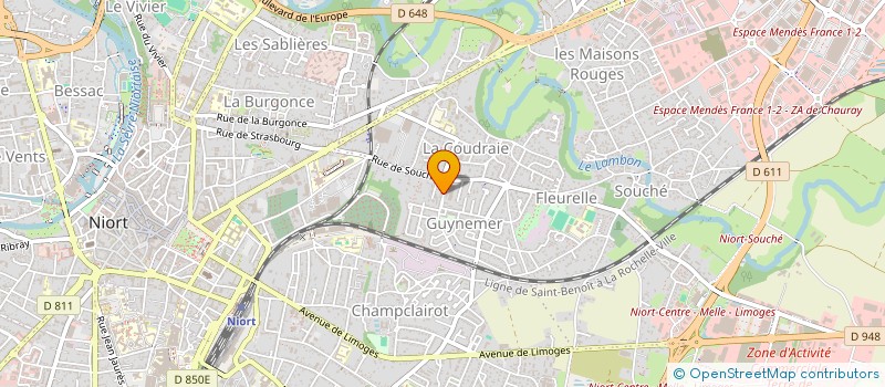 localisation de l'entreprise MONSIEUR ALAIN CHAUVET  NIORT
