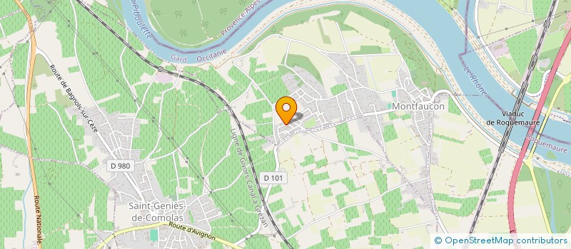 localisation de l'entreprise MONSIEUR ALAIN CHAUVIN  MONTFAUCON