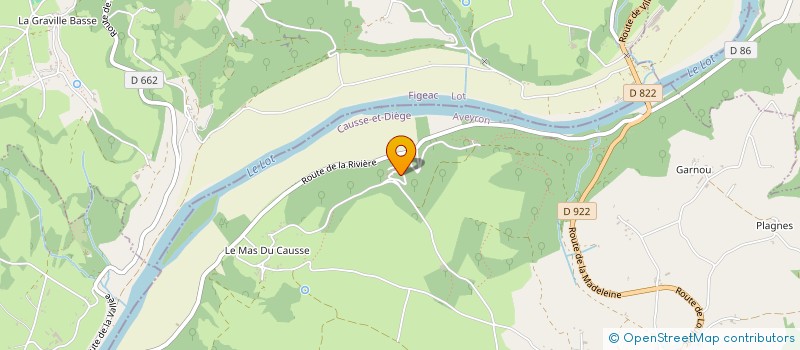 localisation de l'entreprise MONSIEUR ALAIN CHAYRES  CAUSSE-ET-DIEGE