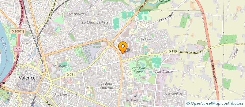 localisation de l'entreprise MONSIEUR ALAIN CHAZAL  VALENCE