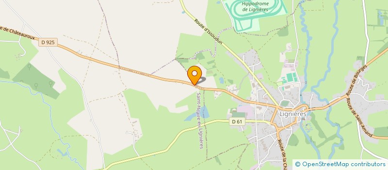 localisation de l'entreprise MONSIEUR ALAIN CHEMAIN  LIGNIERES