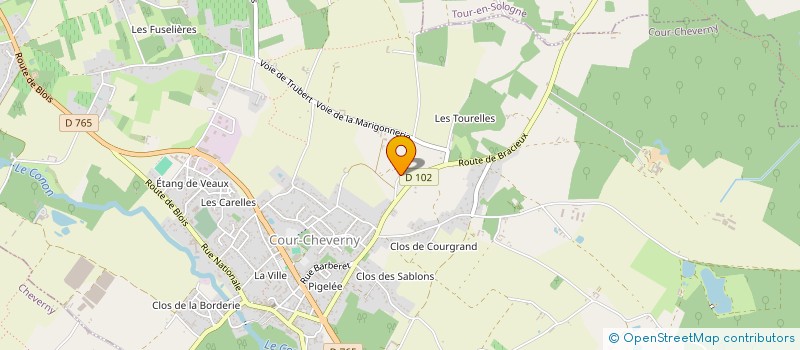 localisation de l'entreprise MONSIEUR ALAIN CHERY  COUR-CHEVERNY