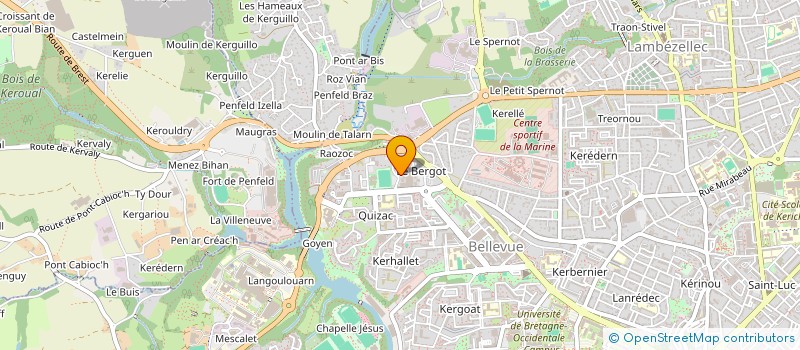 localisation de l'entreprise MONSIEUR ALAIN CHESNAIS à BREST