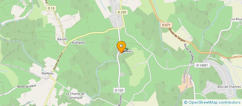 localisation de l'entreprise MONSIEUR ALAIN CHEVALIER  LA SAUVE