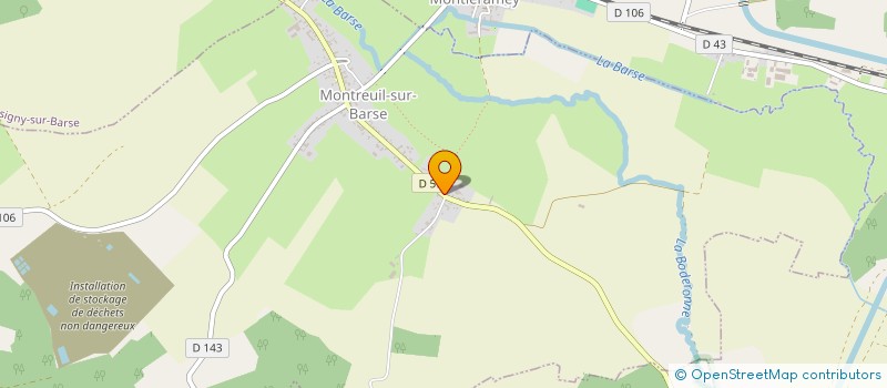 localisation de l'entreprise MONSIEUR ALAIN CHEVALIER  LUSIGNY-SUR-BARSE