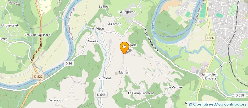 localisation de l'entreprise MONSIEUR ALAIN CHEVALLIER à NAUSSAC