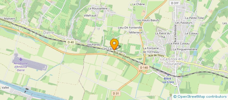 localisation de l'entreprise MONSIEUR ALAIN CHEVEREAU  LA CROIX-EN-TOURAINE