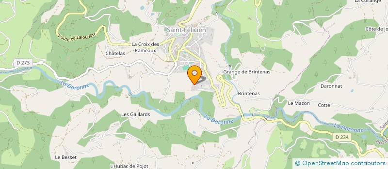 localisation de l'entreprise MONSIEUR ALAIN CHEVRET  SAINT-FELICIEN