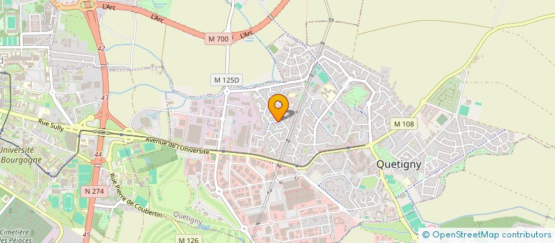 localisation de l'entreprise MONSIEUR ALAIN CHEVROLLIER à QUETIGNY