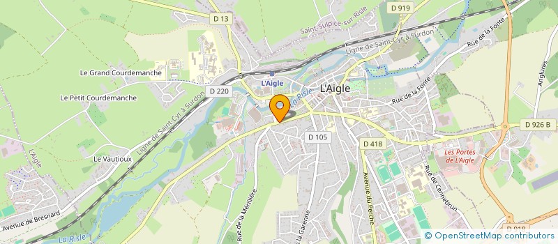 localisation de l'entreprise MONSIEUR ALAIN CHICHE à L'AIGLE