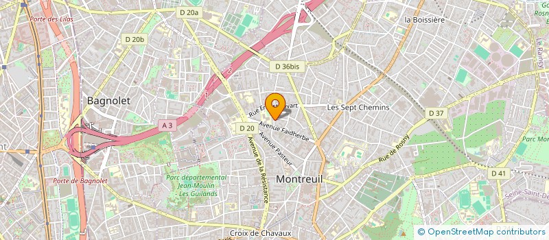 localisation de l'entreprise MONSIEUR ALAIN CHIFFOLEAU à MONTREUIL