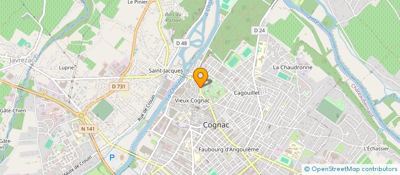 localisation de l'entreprise MONSIEUR ALAIN CHIFFRAY à COGNAC