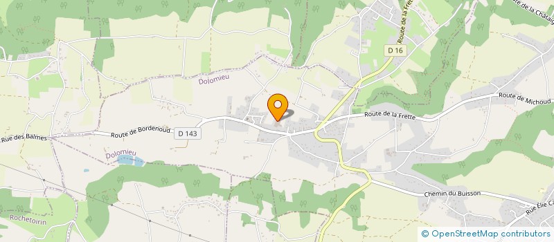 localisation de l'entreprise MONSIEUR ALAIN CHION-MAUGIRON  DOLOMIEU