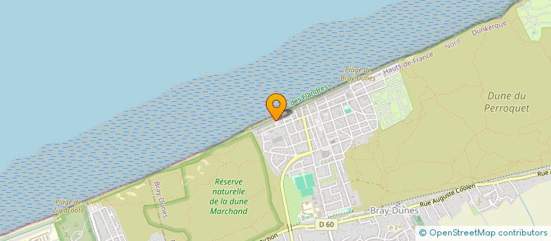 localisation de l'entreprise MONSIEUR ALAIN CHOCQUET  BRAY-DUNES