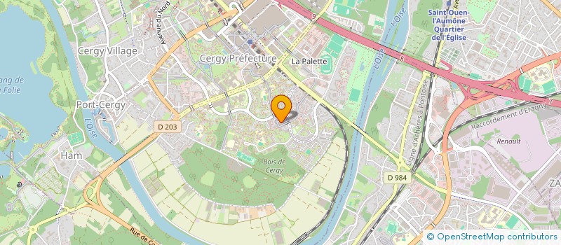 localisation de l'entreprise MONSIEUR ALAIN CHOCRON à CERGY