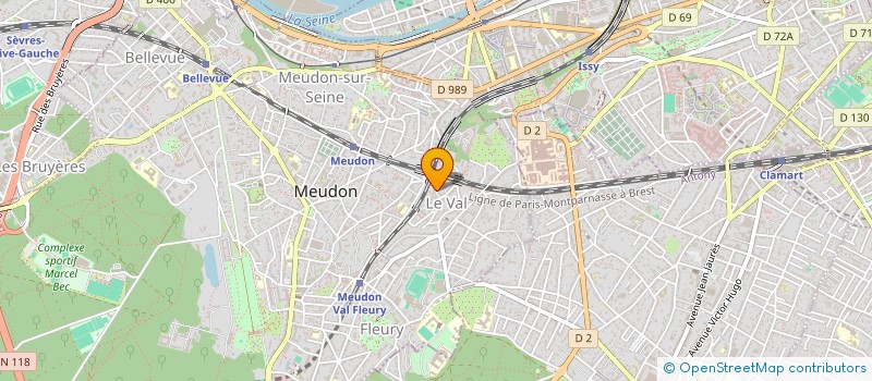 localisation de l'entreprise MONSIEUR ALAIN CHOISNET à MEUDON