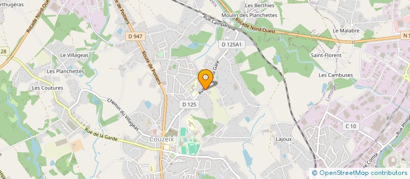 localisation de l'entreprise MONSIEUR ALAIN CHOISNET à COUZEIX