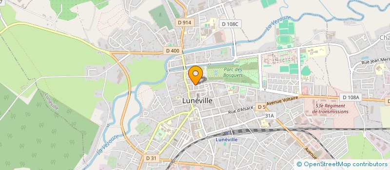 localisation de l'entreprise MONSIEUR ALAIN CHOLLET  LUNEVILLE