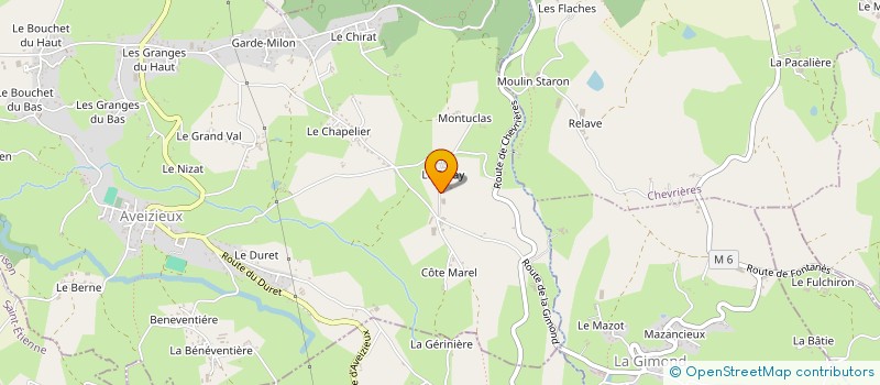 localisation de l'entreprise MONSIEUR ALAIN CHOMAT à AVEIZIEUX