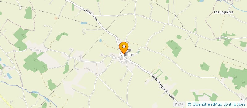 localisation de l'entreprise MONSIEUR ALAIN CHOMETTE  PEBEES