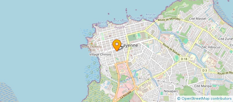 localisation de l'entreprise MONSIEUR ALAIN CHONVILLE  CAYENNE
