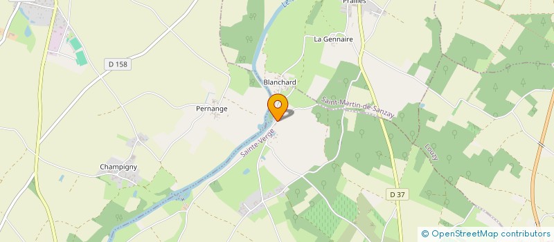 localisation de l'entreprise MONSIEUR ALAIN CHOQUET  SAINTE-VERGE