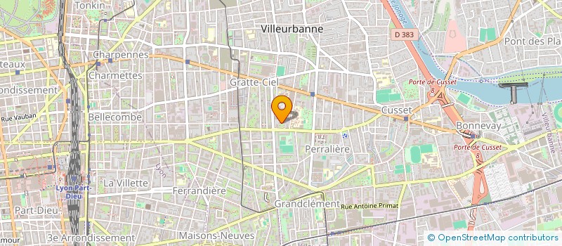 localisation de l'entreprise MONSIEUR ALAIN CHOREL  VILLEURBANNE