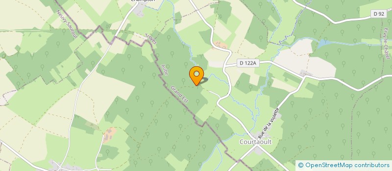 localisation de l'entreprise MONSIEUR ALAIN CHOSSEMIER  VOSNON