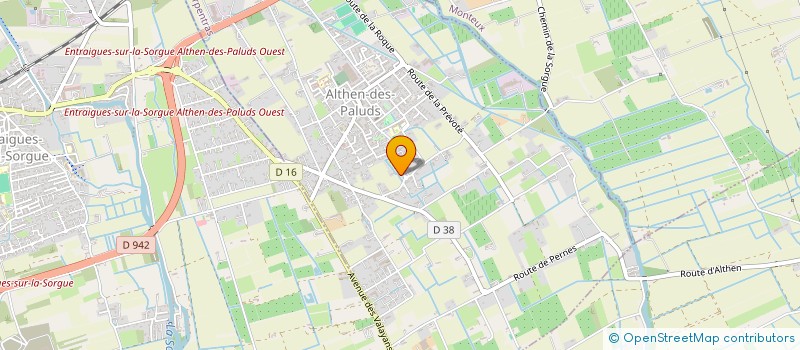 localisation de l'entreprise MONSIEUR ALAIN CHRISTOF  ALTHEN-DES-PALUDS