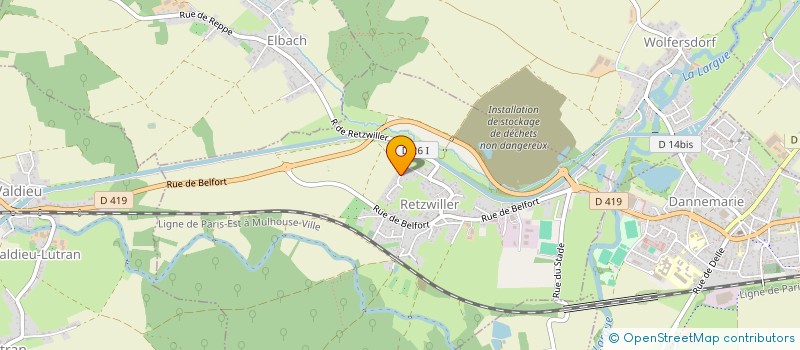 localisation de l'entreprise MONSIEUR ALAIN CHUINE  RETZWILLER