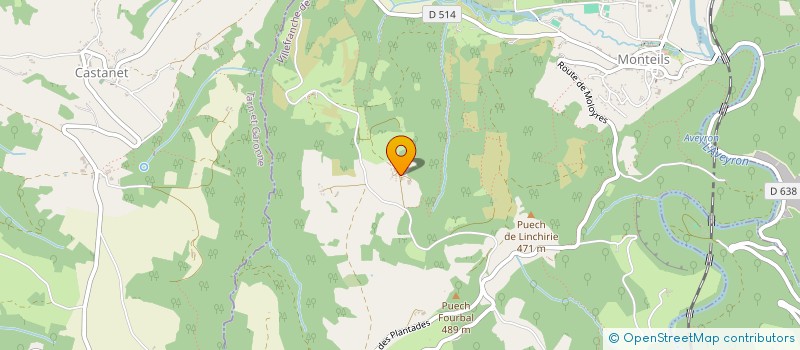 localisation de l'entreprise MONSIEUR ALAIN CINQ  MONTEILS