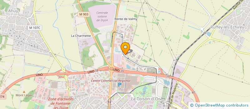 localisation de l'entreprise MONSIEUR ALAIN CLAIREMIDI à DIJON