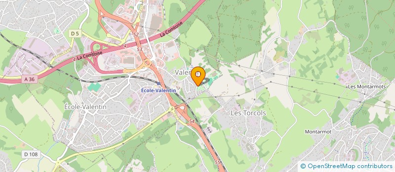 localisation de l'entreprise MONSIEUR ALAIN CLAUDEL  ECOLE-VALENTIN