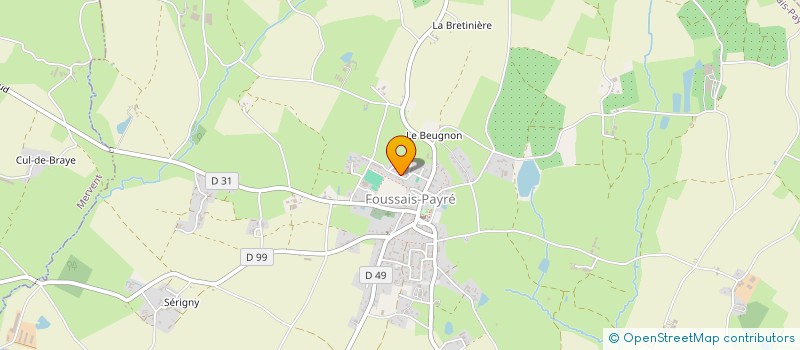 localisation de l'entreprise MONSIEUR ALAIN CLAVREUL  FOUSSAIS-PAYRE