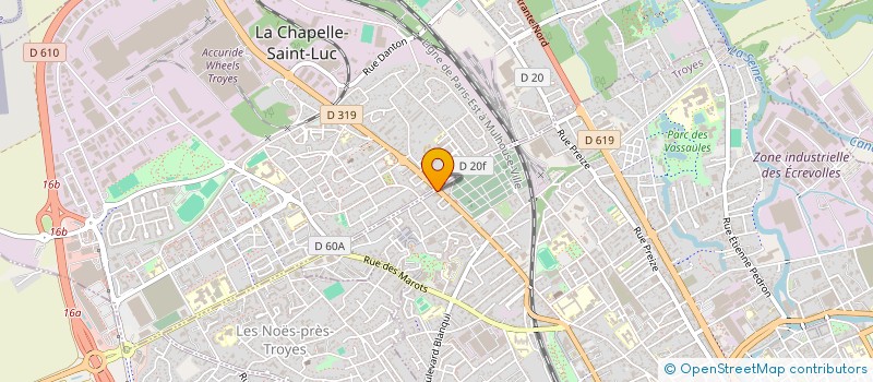 localisation de l'entreprise MONSIEUR ALAIN CLEMENT à TROYES
