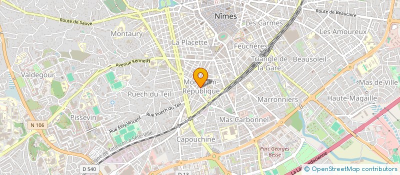 localisation de l'entreprise MONSIEUR ALAIN CLEMENT  NIMES