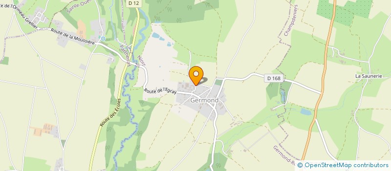 localisation de l'entreprise MONSIEUR ALAIN CLOCHARD  GERMOND-ROUVRE