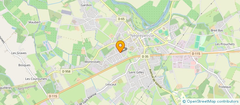 localisation de l'entreprise MONSIEUR ALAIN COATANHAY  NEGREPELISSE