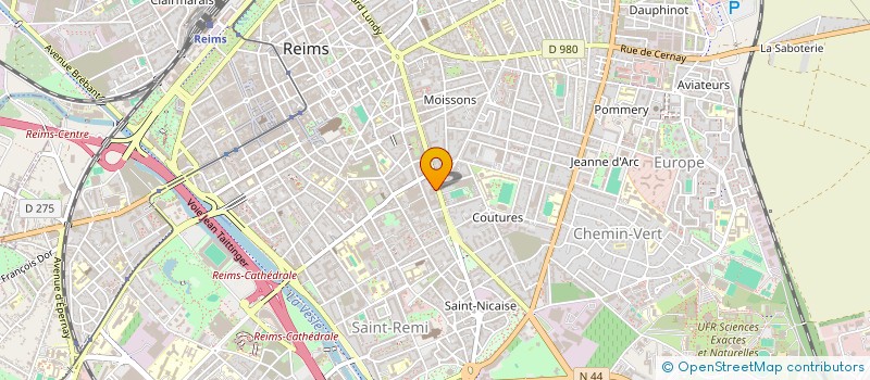 localisation de l'entreprise MONSIEUR ALAIN COCHEPAIN à REIMS