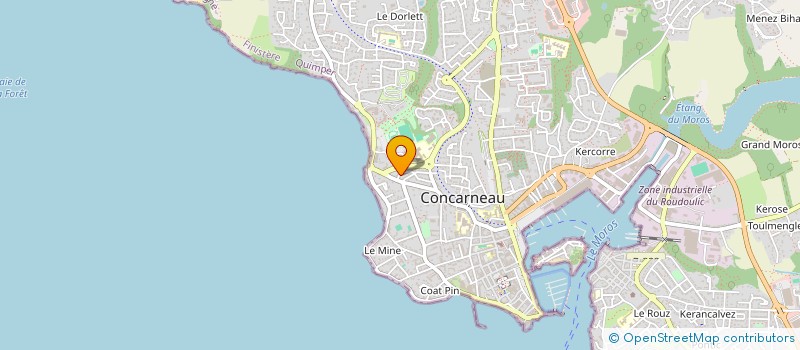 localisation de l'entreprise MONSIEUR ALAIN COIC  CONCARNEAU