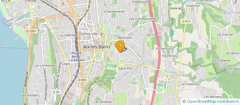 localisation de l'entreprise MONSIEUR ALAIN COLIN à AIX-LES-BAINS