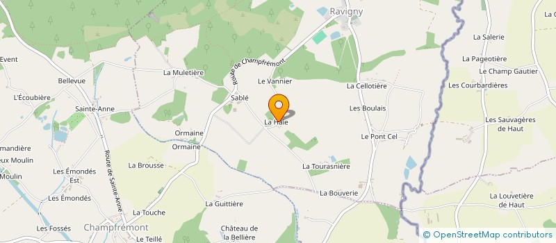 localisation de l'entreprise MONSIEUR ALAIN COLLET  RAVIGNY