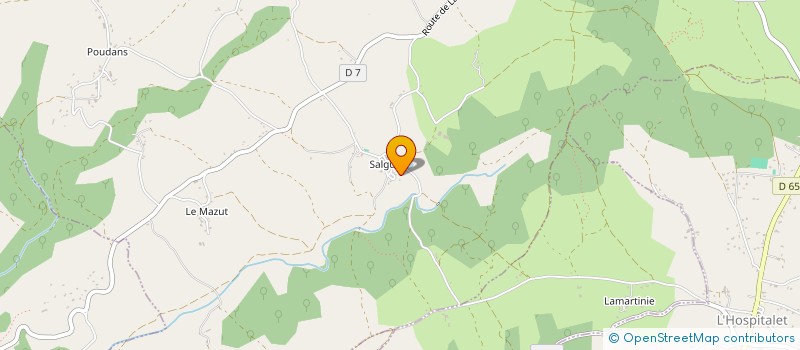 localisation de l'entreprise MONSIEUR ALAIN COLLET  LABASTIDE-MARNHAC